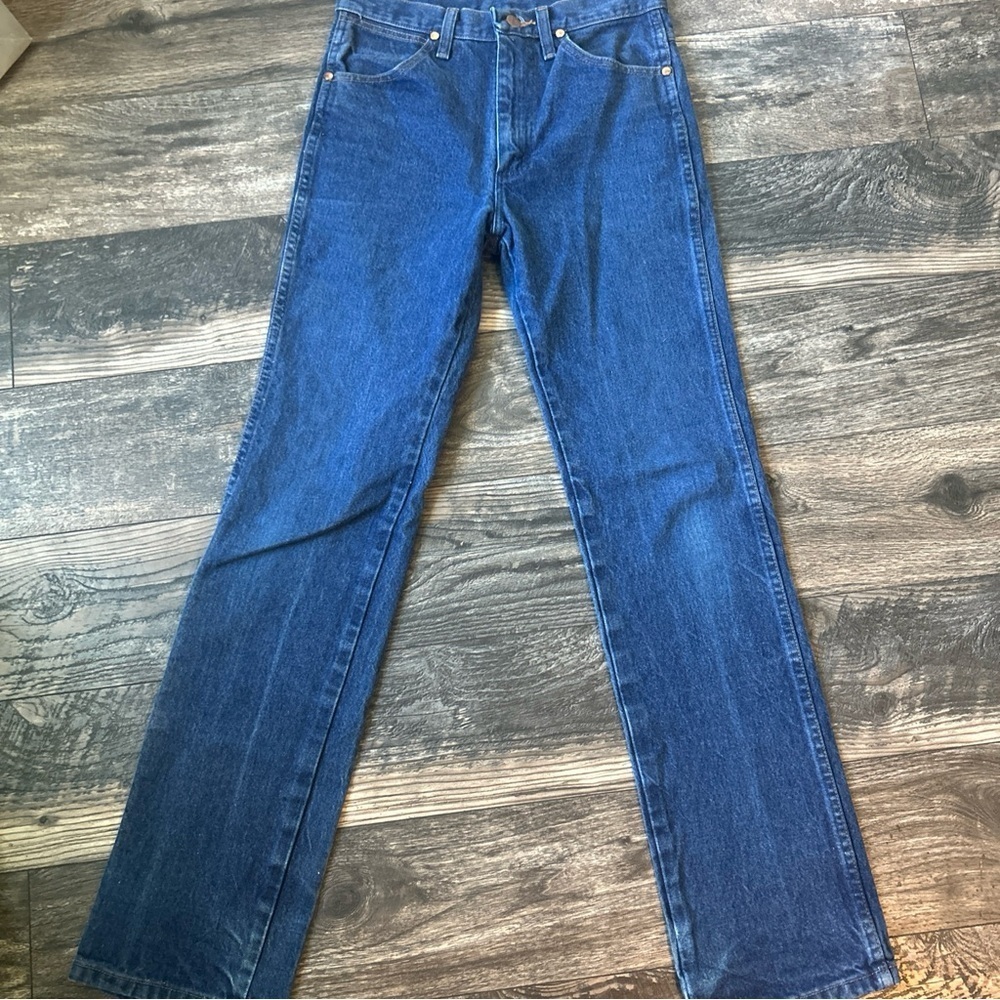 Wrangler Classic Original Cowboy Cut 936 Men's Blue Denim Jeans Size 29x33 - Picture 3 of 5
